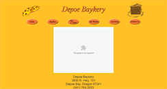Desktop Screenshot of depoebaykery.com