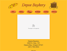 Tablet Screenshot of depoebaykery.com